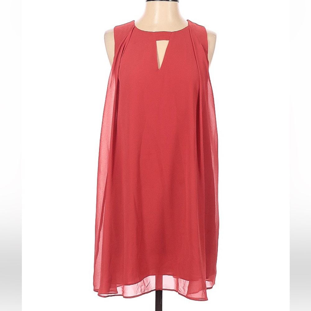 BCBG Sleeveless Cutout Chiffon Mini Dress XXS